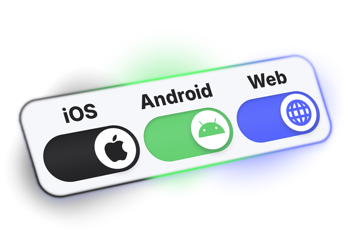 Select target platforms - iOS, Android, Web, or all three
